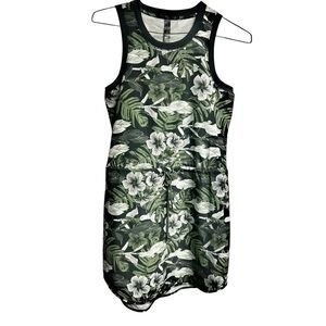 Kyodan Freedom Trail strappy cross back floral tropical print dress XS